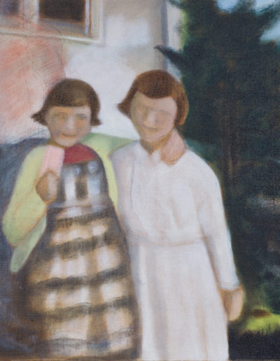 Chrissey & Sara, 2011 | 11" x 14", Oil on Panel