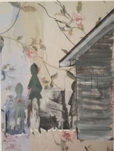 Half a House, 2020 | 12x10 Mixed media with gouache on archival paper