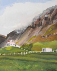 Icelandic Valley Farm, 2003 | 20" x 16" Oil on Canvas