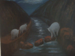 Night Wandering, 2009 | 24" x 30" Oil on Canvas